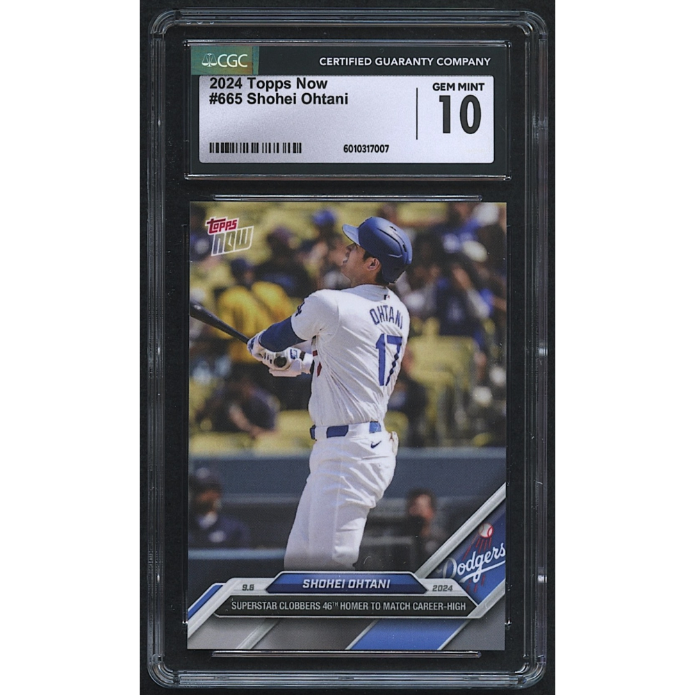 Shohei Ohtani 2024 Topps Now #665 (CGC 10) at PristineAuction.com