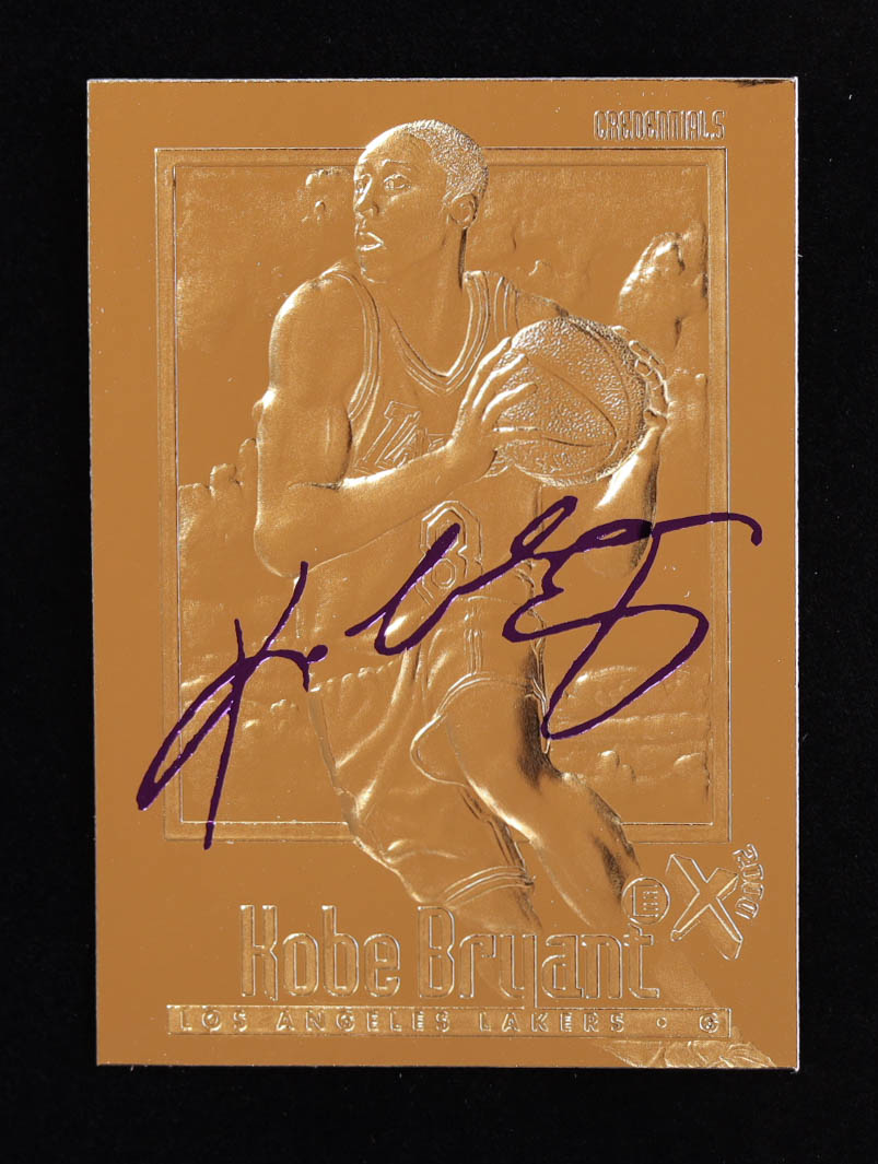 Kobe Bryant 1996-97 E-X2000 Purple Signature 23kt Gold RC #24972 at PristineAuction.com Kobe Bryant 1996-97 E-X2000 Purple Signature 23kt Gold RC #24972 at PristineAuction.com