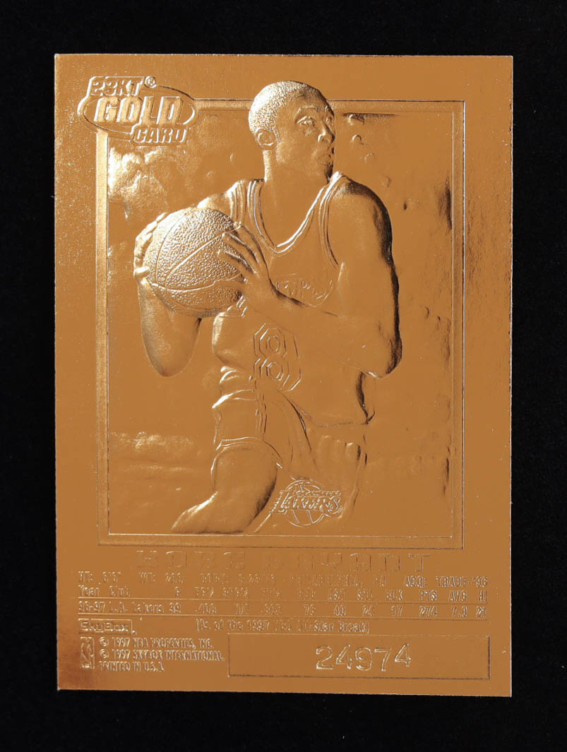 Kobe Bryant 1996-97 E-X2000 Purple Signature 23kt Gold RC #24974 at PristineAuction.com Kobe Bryant 1996-97 E-X2000 Purple Signature 23kt Gold RC #24974 at PristineAuction.com