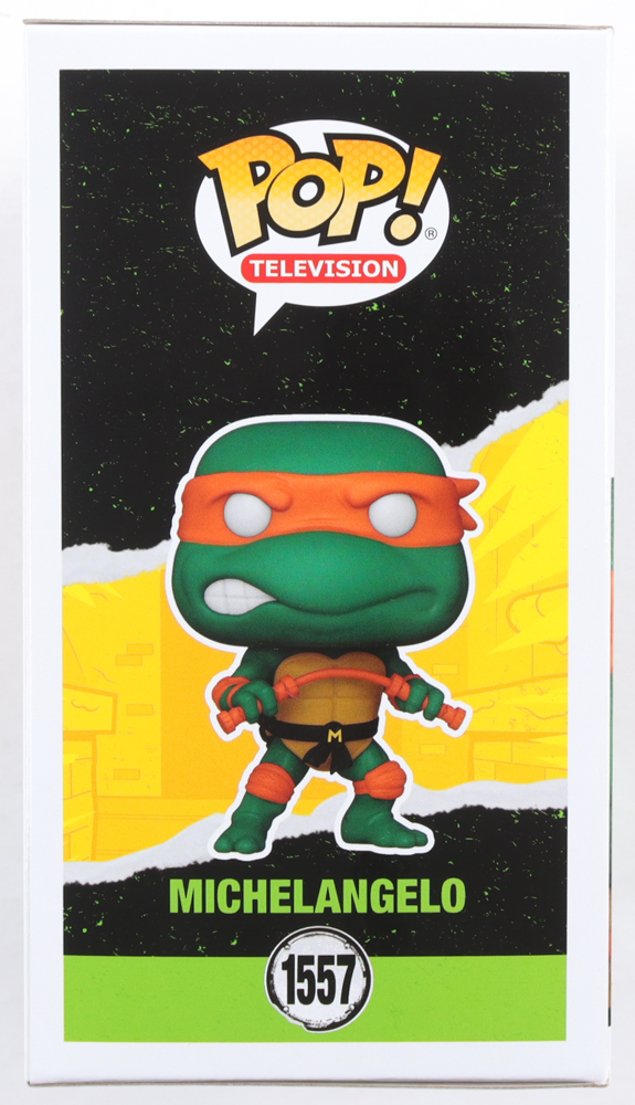 Shamon Brown Jr. Signed "Teenage Mutant Ninja Turtles: Mutant Mayhem" #1557 Michelangelo Funko Pop! Vinyl Figure (Beckett) at PristineAuction.com Shamon Brown Jr. Signed "Teenage Mutant Ninja Turtles: Mutant Mayhem" #1557 Michelangelo Funko Pop! Vinyl Figure (Beckett) at PristineAuction.com