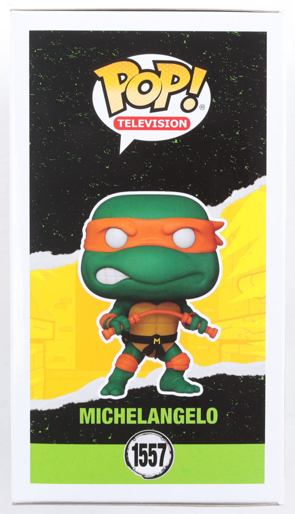 Shamon Brown Jr. Signed "Teenage Mutant Ninja Turtles: Mutant Mayhem" #1557 Michelangelo Funko Pop! Vinyl Figure (Beckett) at PristineAuction.com Shamon Brown Jr. Signed "Teenage Mutant Ninja Turtles: Mutant Mayhem" #1557 Michelangelo Funko Pop! Vinyl Figure (Beckett) at PristineAuction.com