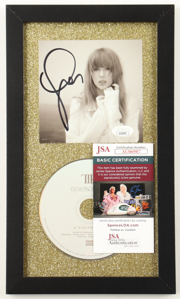 Taylor Swift Signed Custom Framed "The Tortured Poets Department" CD Album Insert Display With Disc (JSA) at PristineAuction.com Taylor Swift Signed Custom Framed "The Tortured Poets Department" CD Album Insert Display With Disc (JSA) at PristineAuction.com
