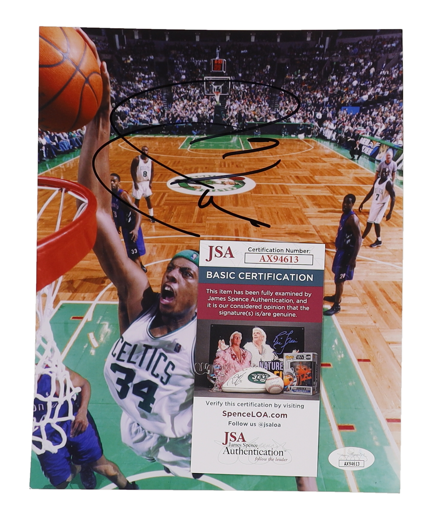 Paul Pierce Signed Celtics 8x10 Photo (JSA) at PristineAuction.com Paul Pierce Signed Celtics 8x10 Photo (JSA) at PristineAuction.com