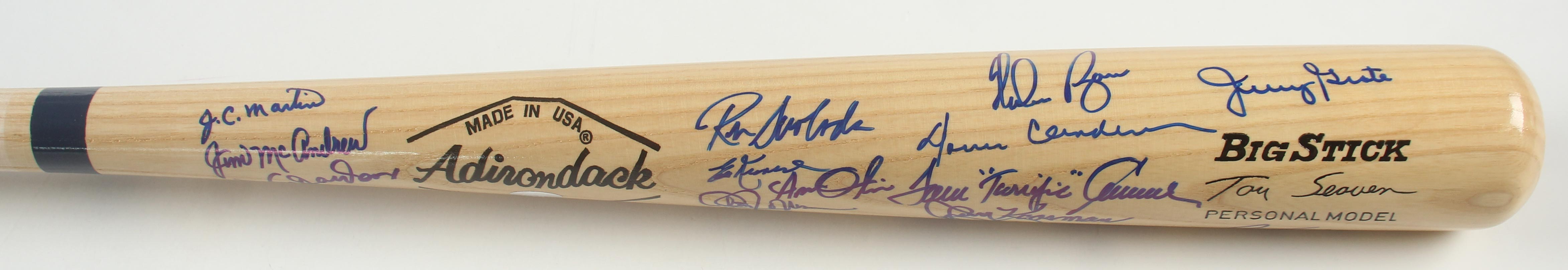 Nolan Ryan, Tom "Terrific" Seaver, Cleon Jones, Jerry Koosman | 1969 "Miracle Mets" Adirondack Tom Seaver Model Baseball Bat Team-Signed By (23) (Beckett) at PristineAuction.com Nolan Ryan, Tom "Terrific" Seaver, Cleon Jones, Jerry Koosman | 1969 "Miracle Mets" Adirondack Tom Seaver Model Baseball Bat Team-Signed By (23) (Beckett) at PristineAuction.com