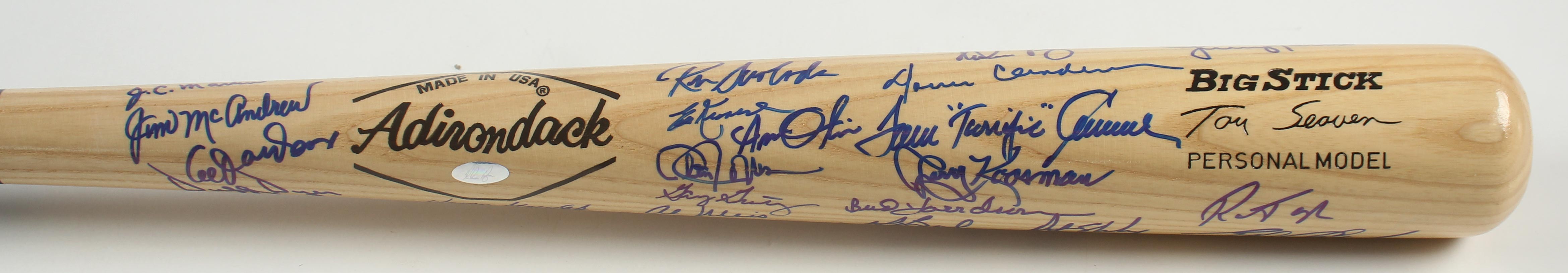 Nolan Ryan, Tom "Terrific" Seaver, Cleon Jones, Jerry Koosman | 1969 "Miracle Mets" Adirondack Tom Seaver Model Baseball Bat Team-Signed By (23) (Beckett) at PristineAuction.com Nolan Ryan, Tom "Terrific" Seaver, Cleon Jones, Jerry Koosman | 1969 "Miracle Mets" Adirondack Tom Seaver Model Baseball Bat Team-Signed By (23) (Beckett) at PristineAuction.com