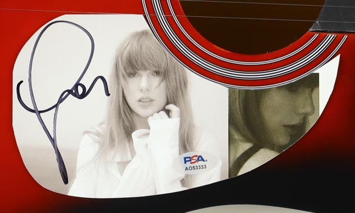 Taylor Swift Signed 38" Acoustic Guitar (PSA) at PristineAuction.com Taylor Swift Signed 38" Acoustic Guitar (PSA) at PristineAuction.com