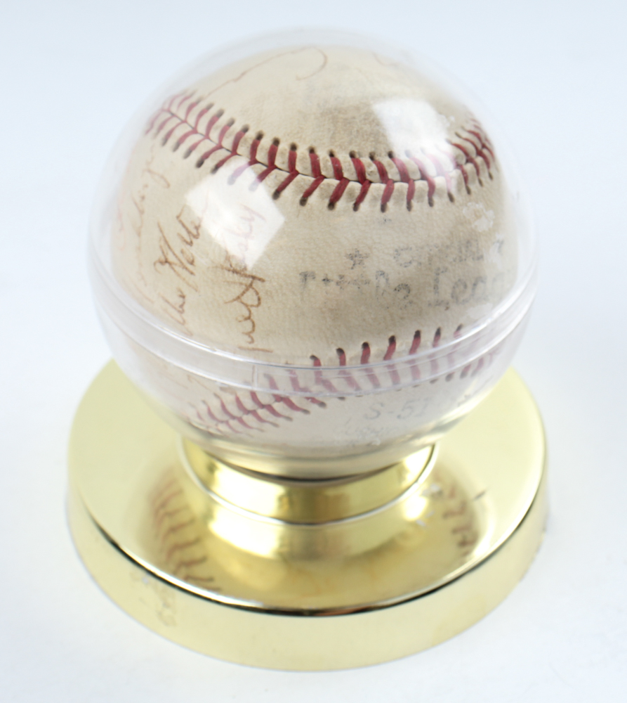 1967 Tigers & A's Players Baseball Team-Signed by (10) with Al Kaline, Eddie Mathews, Diego Segui, John "Blue Moon" Odom with Display Case (Beckett) at PristineAuction.com 1967 Tigers & A's Players Baseball Team-Signed by (10) with Al Kaline, Eddie Mathews, Diego Segui, John "Blue Moon" Odom with Display Case (Beckett) at PristineAuction.com