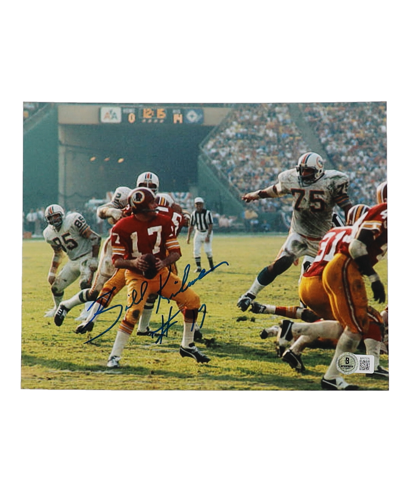 Billy Kilmer Signed Redskins 8x10 Photo (Beckett) at PristineAuction.com Billy Kilmer Signed Redskins 8x10 Photo (Beckett) at PristineAuction.com