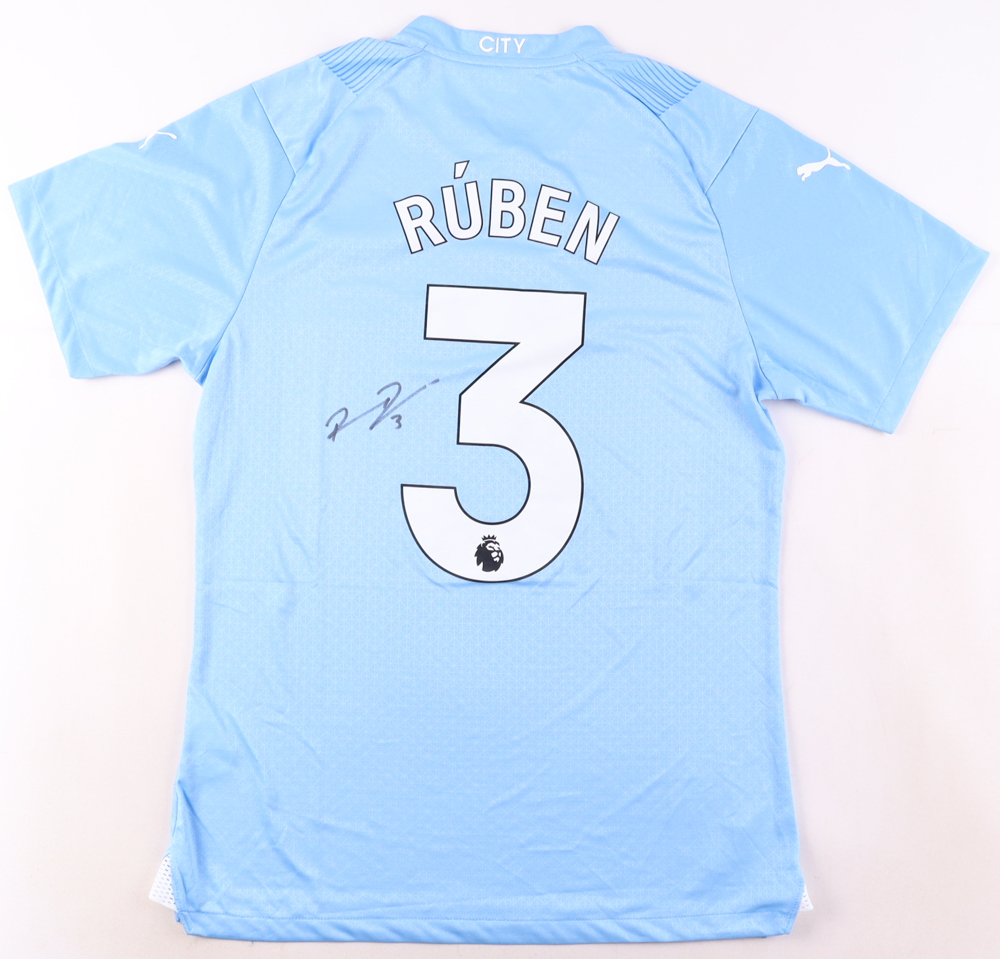 Ruben Dias Signed Manchester City Jersey (PIA) at PristineAuction.com Ruben Dias Signed Manchester City Jersey (PIA) at PristineAuction.com