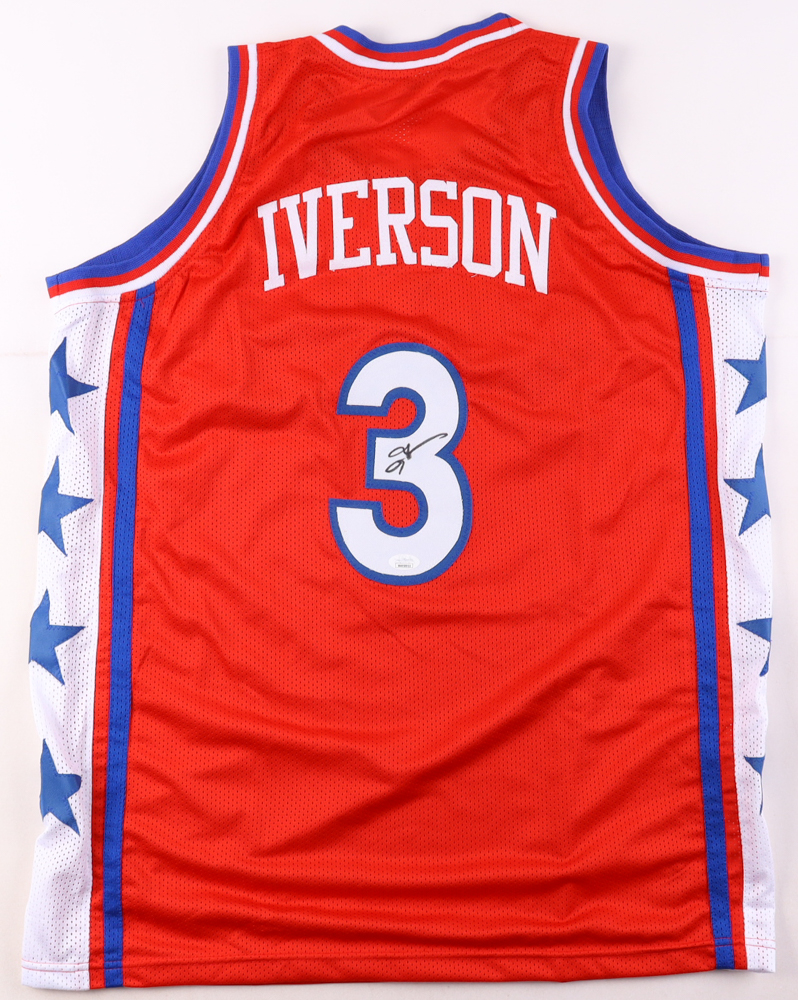 Allen Iverson Signed Jersey (JSA) at PristineAuction.com Allen Iverson Signed Jersey (JSA) at PristineAuction.com