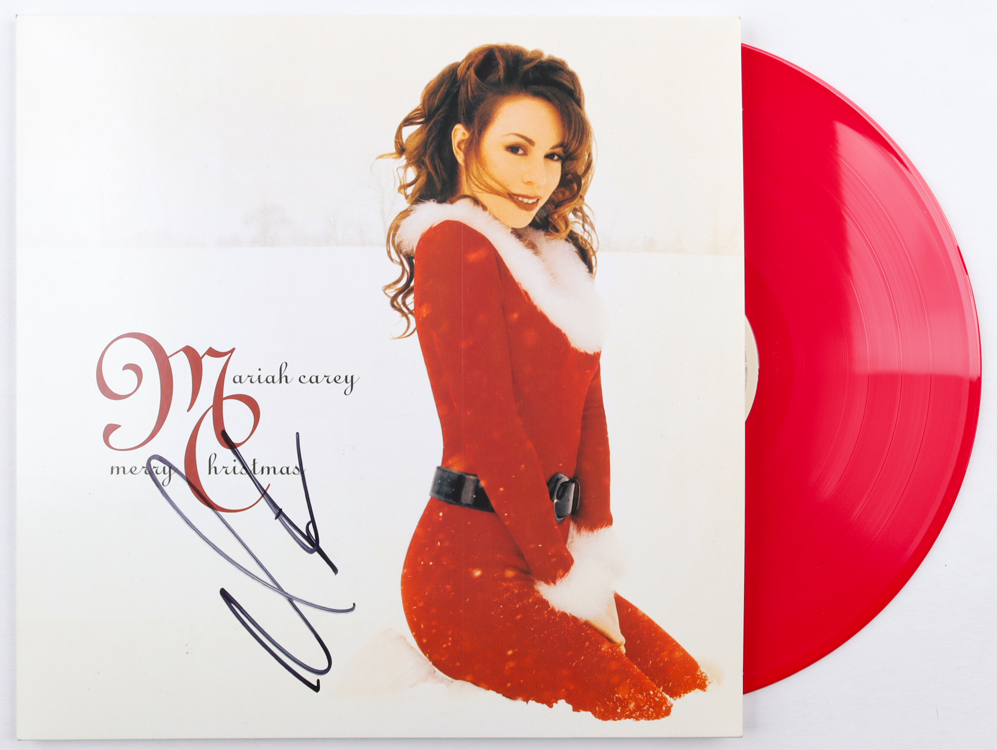 Mariah Carey Signed "Merry Christmas" Vinyl Record Album Sleeve (Beckett) at PristineAuction.com Mariah Carey Signed "Merry Christmas" Vinyl Record Album Sleeve (Beckett) at PristineAuction.com