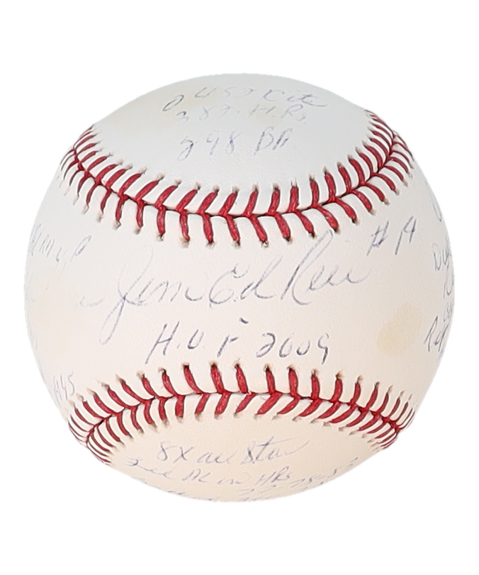 Jim Rice Signed OML Baseball with Multiple Career Stat Inscriptions (MAB & PSA) at PristineAuction.com Jim Rice Signed OML Baseball with Multiple Career Stat Inscriptions (MAB & PSA) at PristineAuction.com