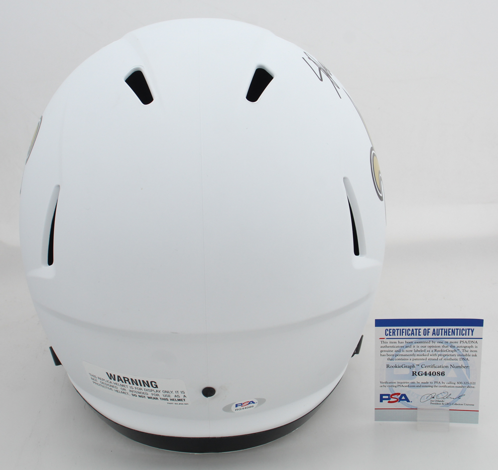 Spencer Rattler Signed Saints Full-Size Lunar Eclipse Alternate Speed Helmet (PSA) at PristineAuction.com Spencer Rattler Signed Saints Full-Size Lunar Eclipse Alternate Speed Helmet (PSA) at PristineAuction.com