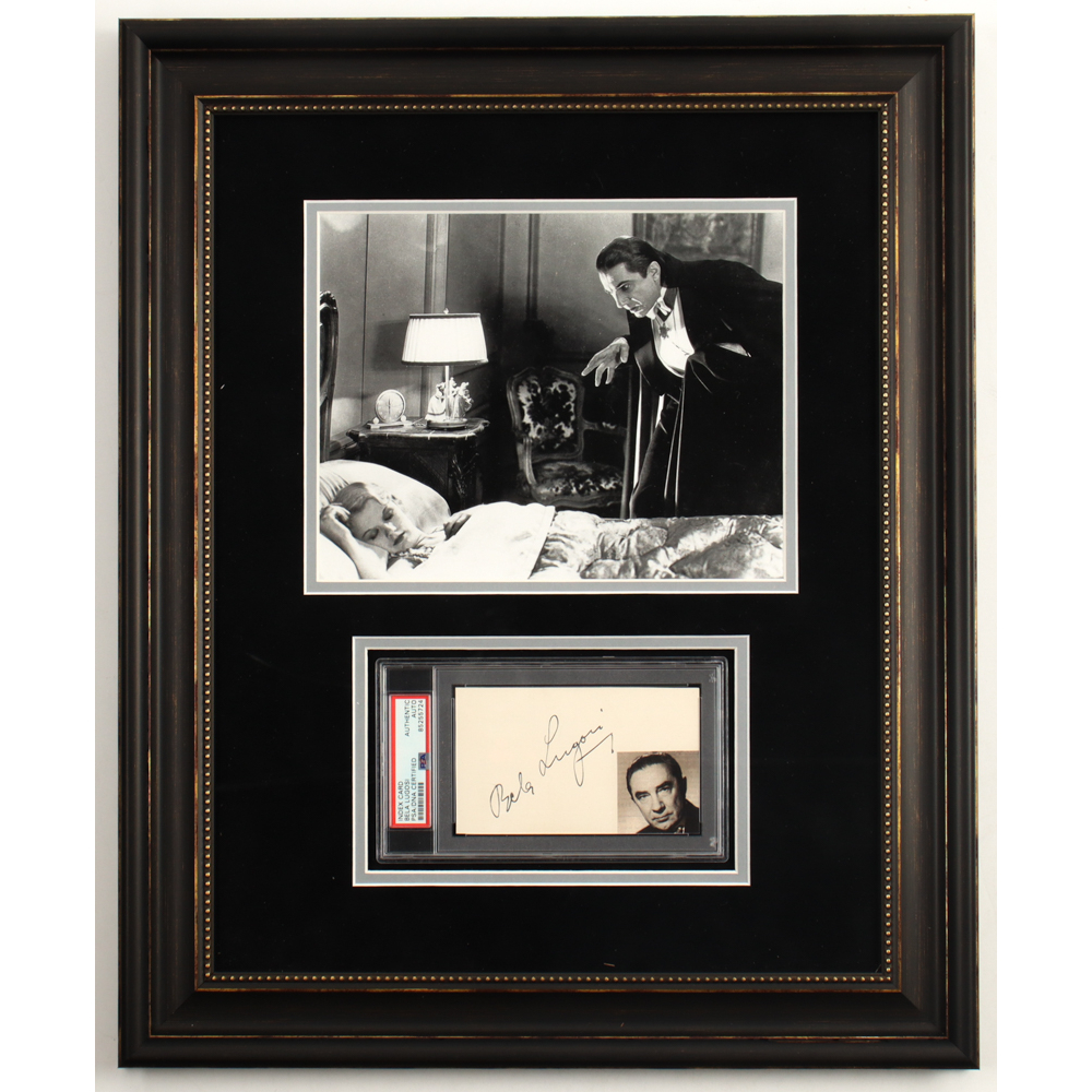 Bela Lugosi Signed "Dracula" Custom Framed Cut Display (PSA) | Pristine ...
