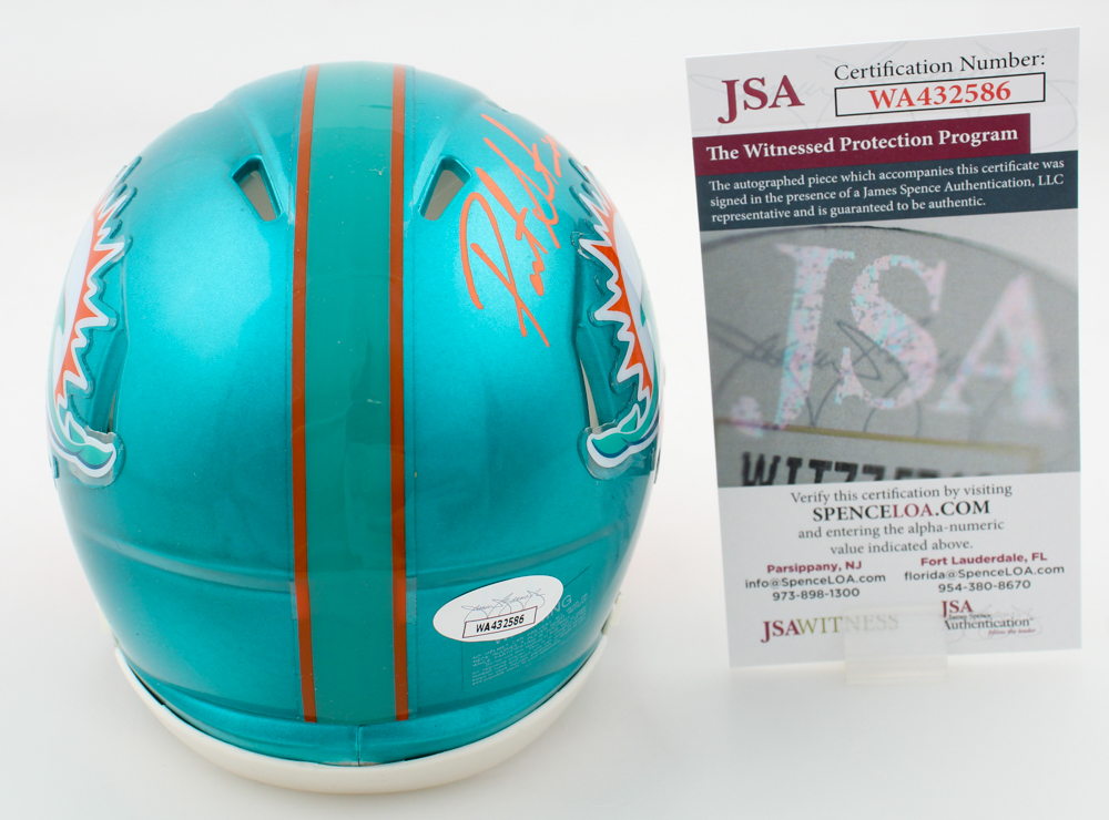 Patrick Surtain & Sam Madison Signed Dolphins Flash Alternate Speed Mini Helmet (JSA) at PristineAuction.com Patrick Surtain & Sam Madison Signed Dolphins Flash Alternate Speed Mini Helmet (JSA) at PristineAuction.com