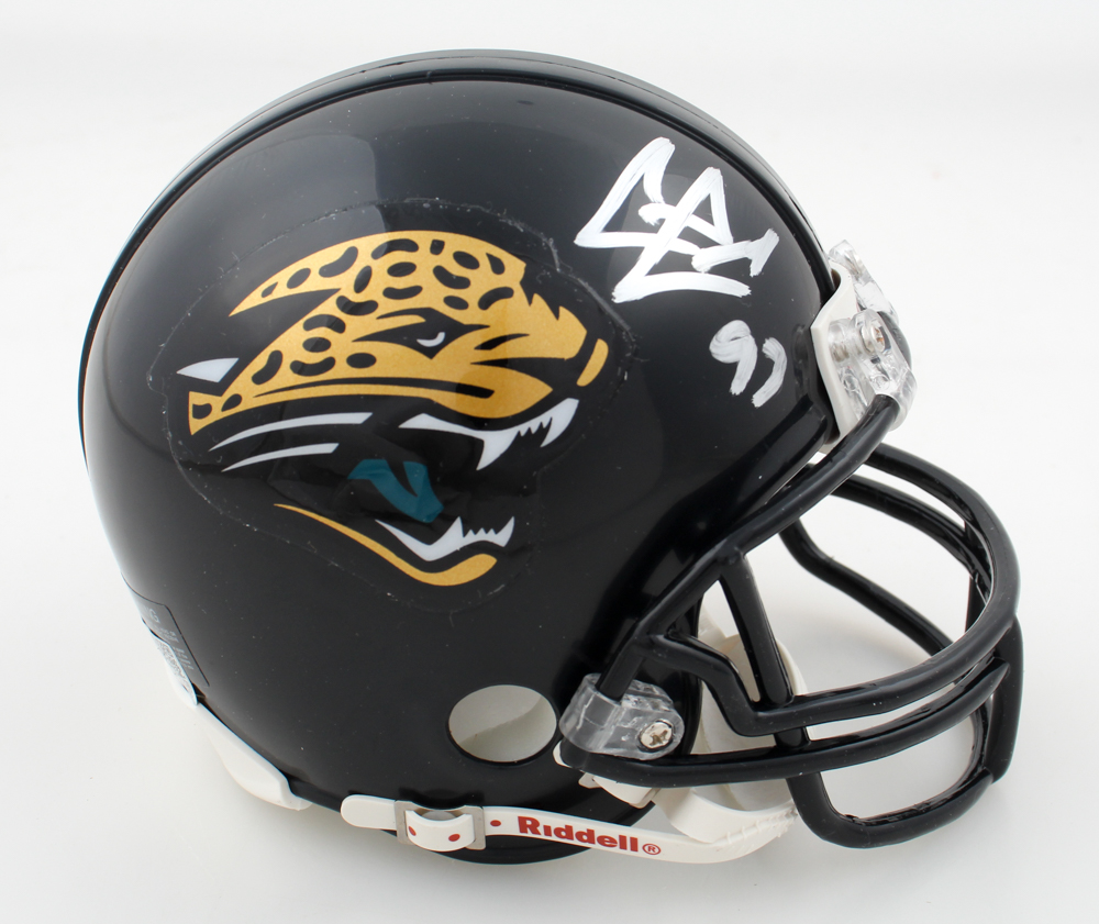 Calais Campbell Signed Jaguars Mini Helmet (PIA) at PristineAuction.com Calais Campbell Signed Jaguars Mini Helmet (PIA) at PristineAuction.com