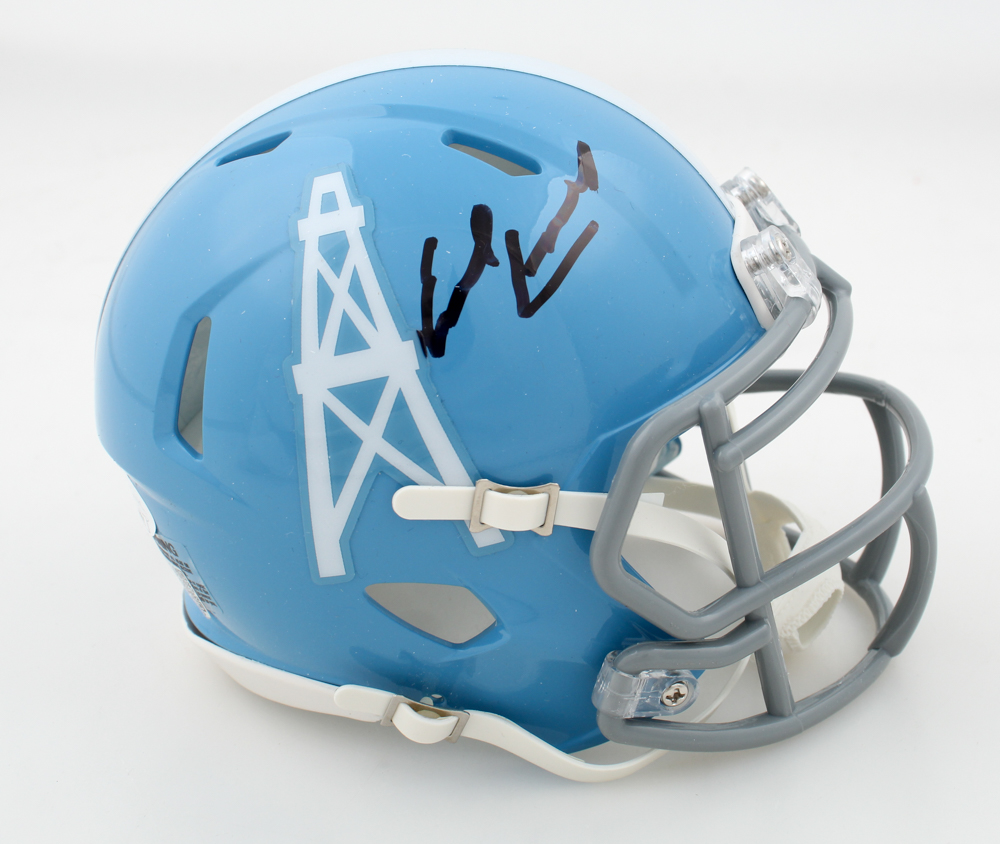 Earl Campbell Signed Oilers Throwback Speed Mini Helmet Inscribed "HOF 06" (JSA & PIA) at PristineAuction.com Earl Campbell Signed Oilers Throwback Speed Mini Helmet Inscribed "HOF 06" (JSA & PIA) at PristineAuction.com
