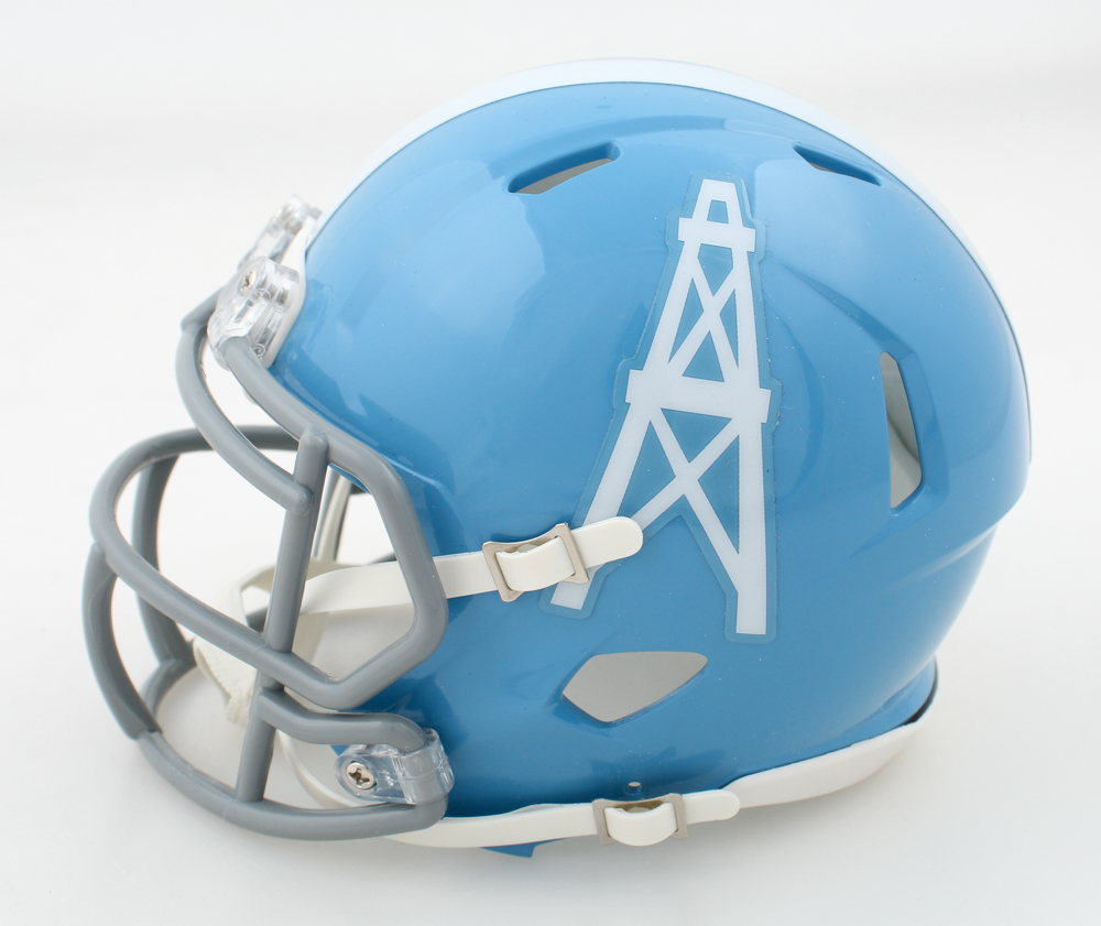 Earl Campbell Signed Oilers Throwback Speed Mini Helmet Inscribed "HOF 06" (JSA & PIA) at PristineAuction.com Earl Campbell Signed Oilers Throwback Speed Mini Helmet Inscribed "HOF 06" (JSA & PIA) at PristineAuction.com