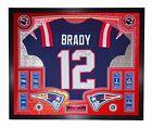 Tom Brady Signed LE Patriots Custom Framed LED Backlit Nike Elite Jersey Display with (6) Replica Super Bowl Banners (Fanatics) at PristineAuction.com Tom Brady Signed LE Patriots Custom Framed LED Backlit Nike Elite Jersey Display with (6) Replica Super Bowl Banners (Fanatics) at PristineAuction.com