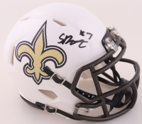 Spencer Rattler Signed Saints Speed Mini Helmet (PSA) at PristineAuction.com