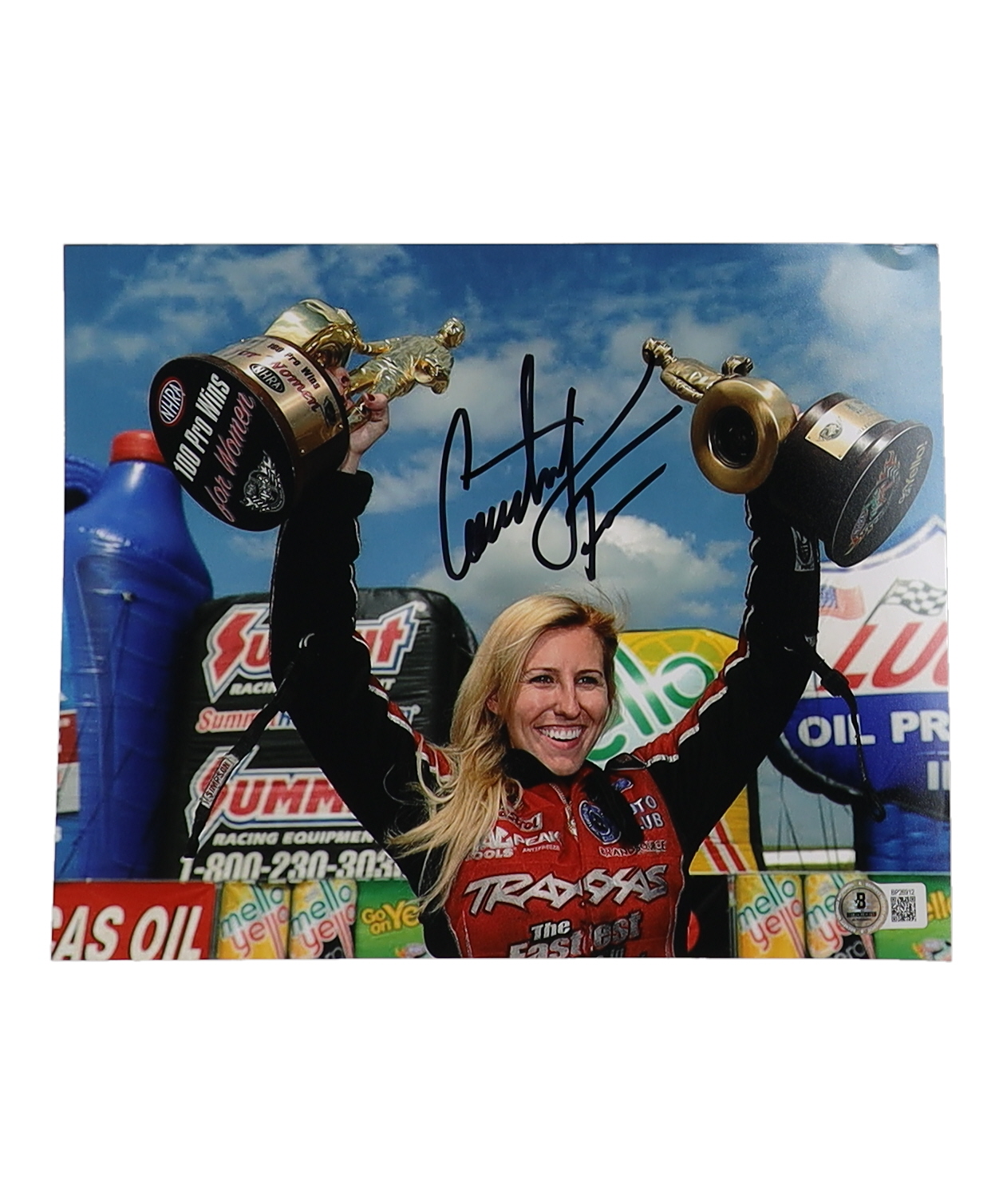 Courtney Force Signed NHRA 8x10 Photo (Beckett) | Pristine Auction