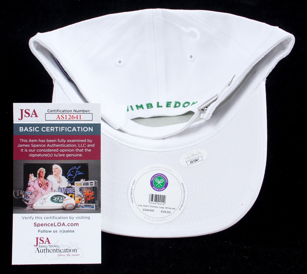 Novak Djokovic Signed Wimbledon Championships Hat (JSA) at PristineAuction.com Novak Djokovic Signed Wimbledon Championships Hat (JSA) at PristineAuction.com