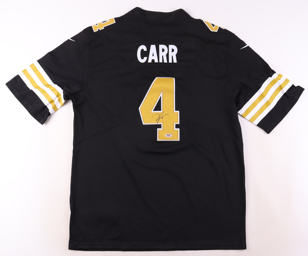 Derek Carr Signed Saints Jersey (PSA) at PristineAuction.com Derek Carr Signed Saints Jersey (PSA) at PristineAuction.com