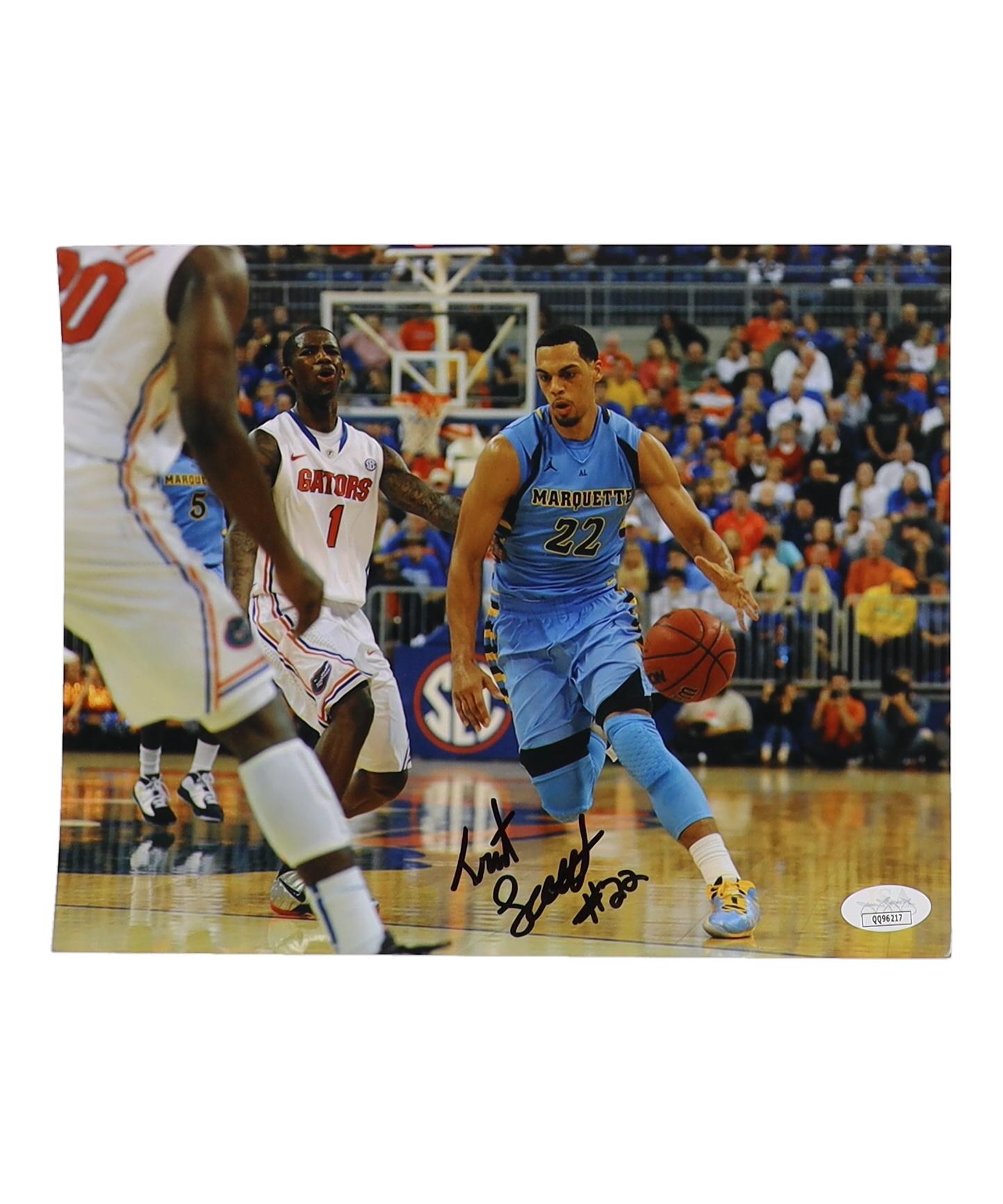 Trent Lockett Signed Marquette Golden Eagles 8x10 Photo (JSA) at PristineAuction.com Trent Lockett Signed Marquette Golden Eagles 8x10 Photo (JSA) at PristineAuction.com