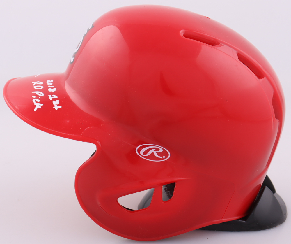 Nolan Gorman Signed Cardinals Mini Batting Helmet Inscribed "2018 1st RD Pick" (JSA) at PristineAuction.com Nolan Gorman Signed Cardinals Mini Batting Helmet Inscribed "2018 1st RD Pick" (JSA) at PristineAuction.com