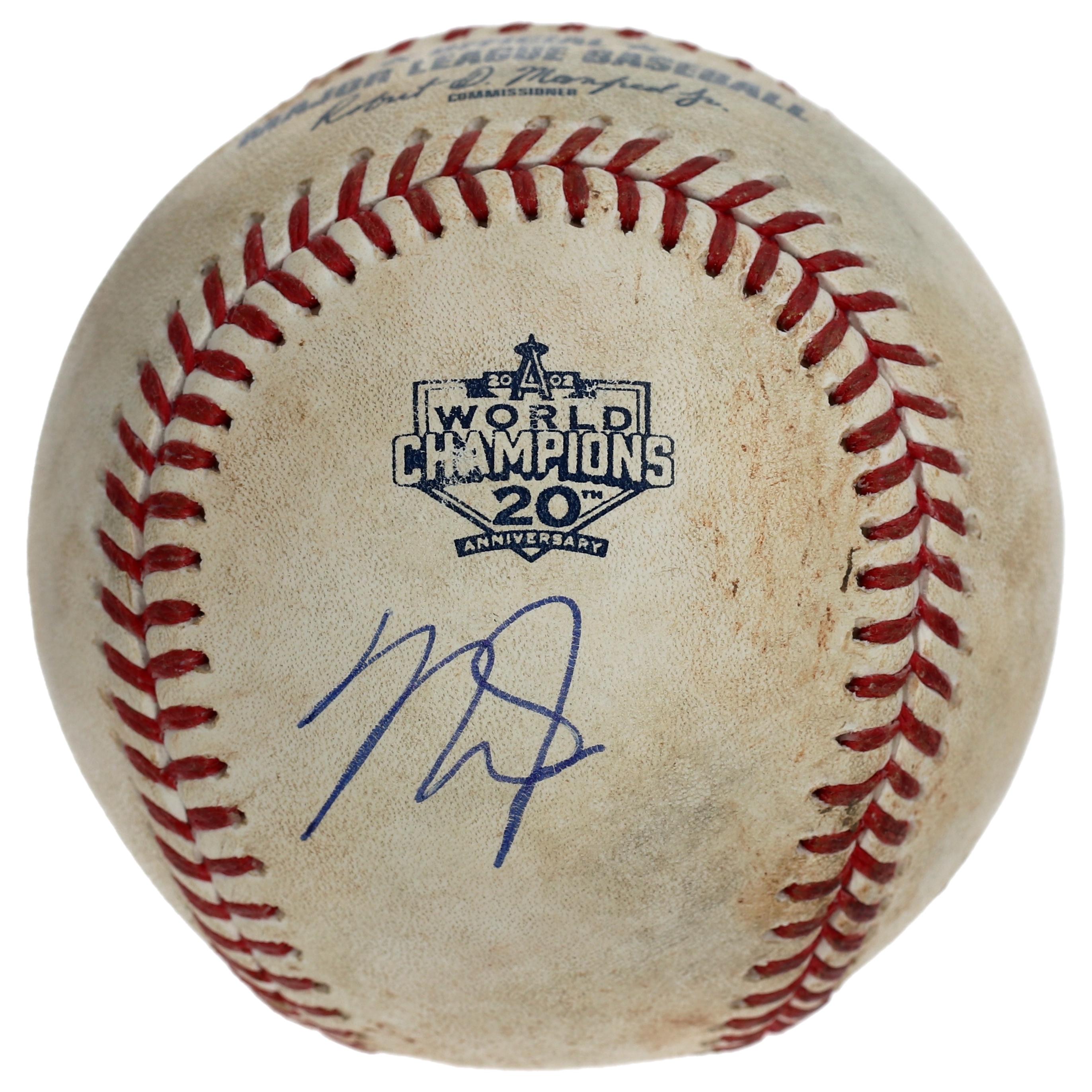 Mike Trout Signed 2022 Game-Used OML Baseball (MLB) at PristineAuction.com Mike Trout Signed 2022 Game-Used OML Baseball (MLB) at PristineAuction.com