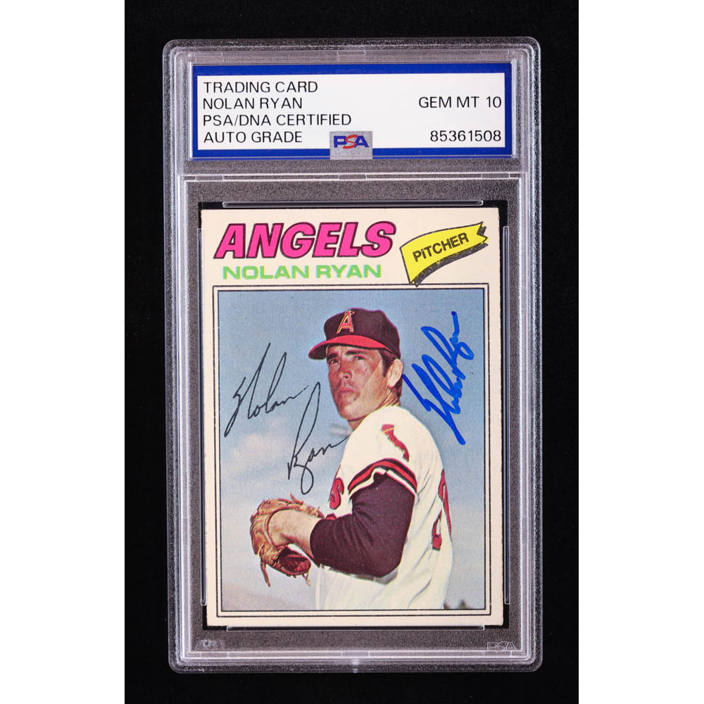 Nolan Ryan Signed 1977 Topps 650 (PSA Autograph Graded PSA