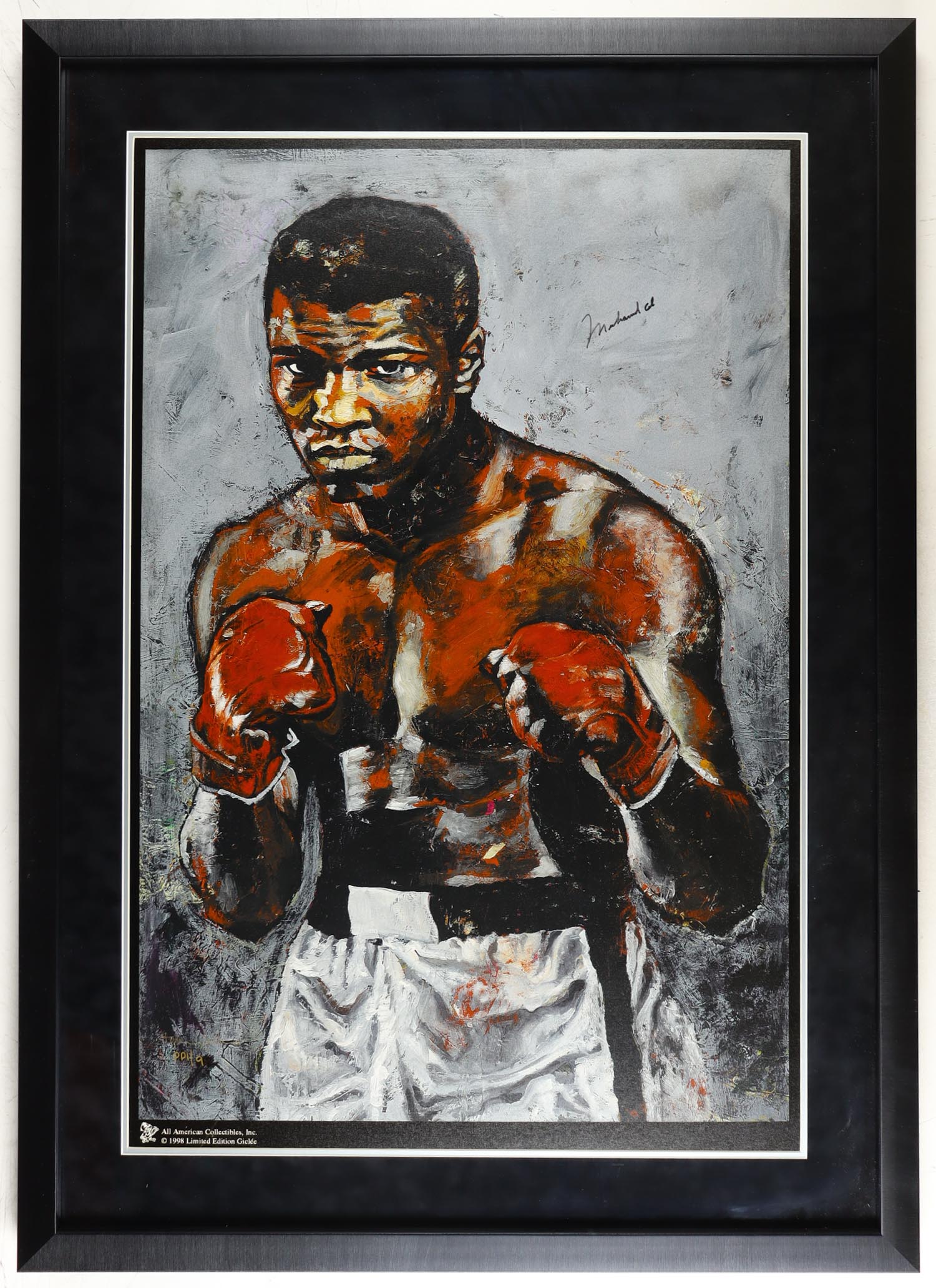 Muhammad Ali Signed Custom Framed Stephen Holland Lithograph (Beckett) at PristineAuction.com Muhammad Ali Signed Custom Framed Stephen Holland Lithograph (Beckett) at PristineAuction.com