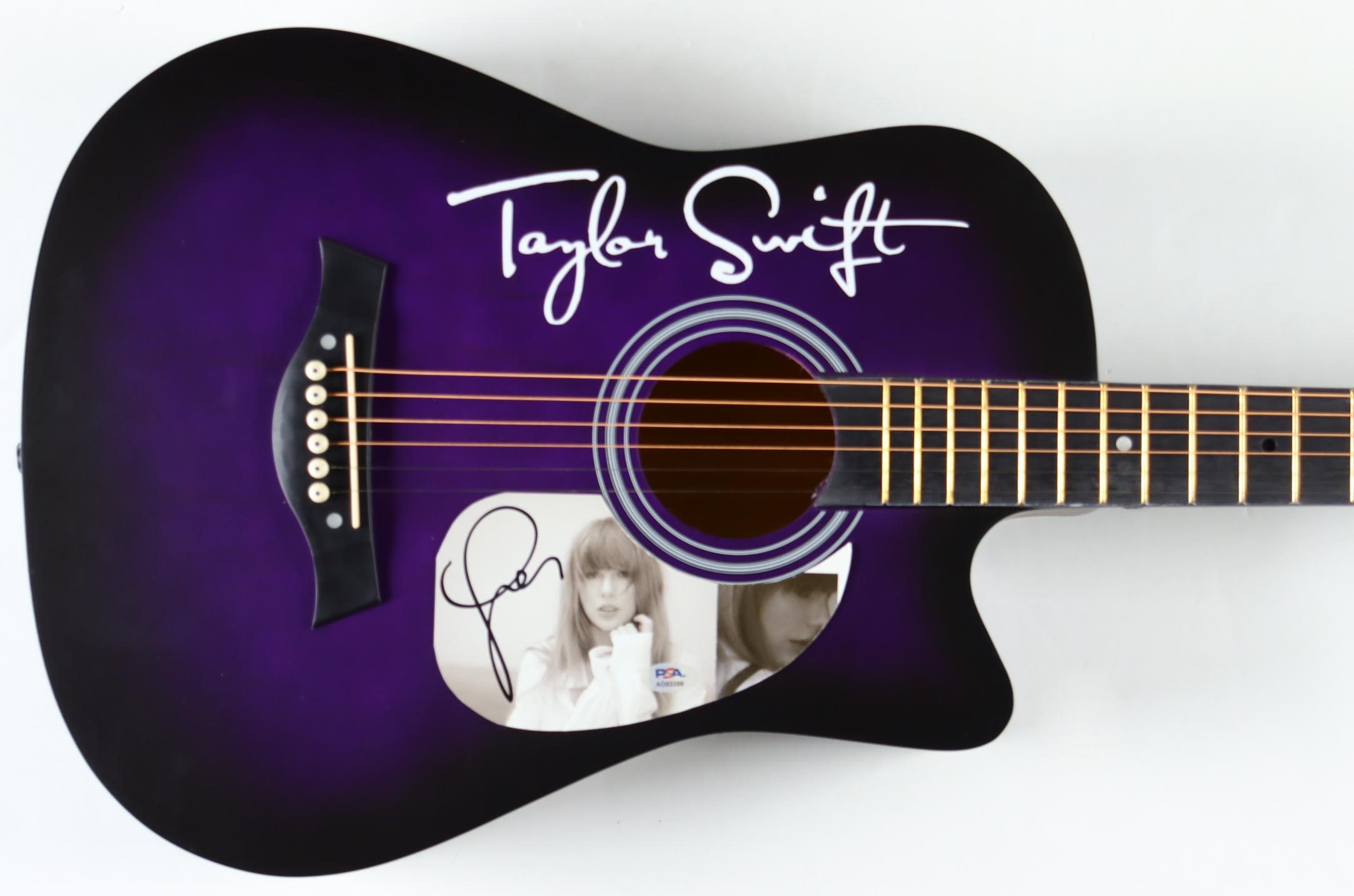 Taylor Swift Signed 38" Acoustic Guitar (PSA) at PristineAuction.com Taylor Swift Signed 38" Acoustic Guitar (PSA) at PristineAuction.com