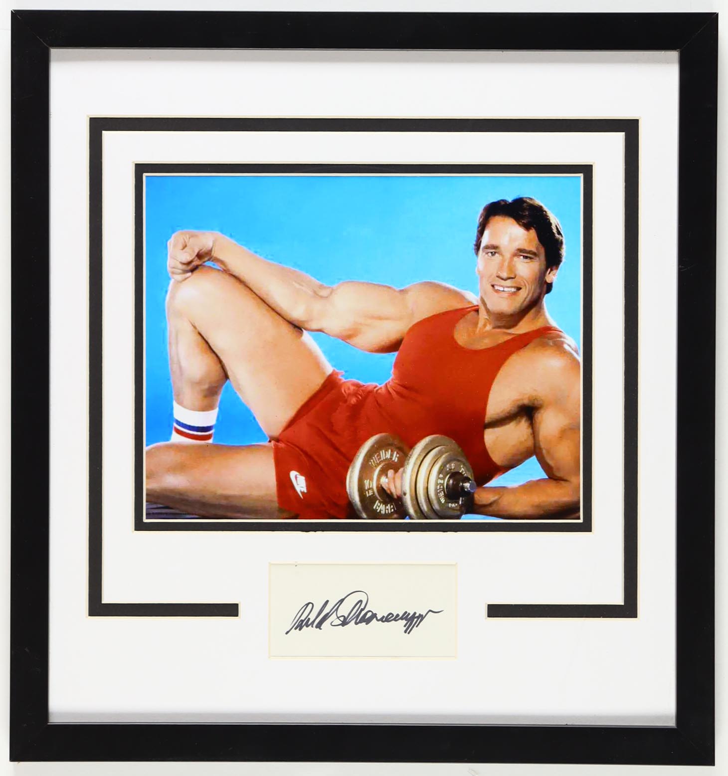 Arnold Schwarzenegger Signed Custom Framed Cut Display (JSA) at PristineAuction.com Arnold Schwarzenegger Signed Custom Framed Cut Display (JSA) at PristineAuction.com