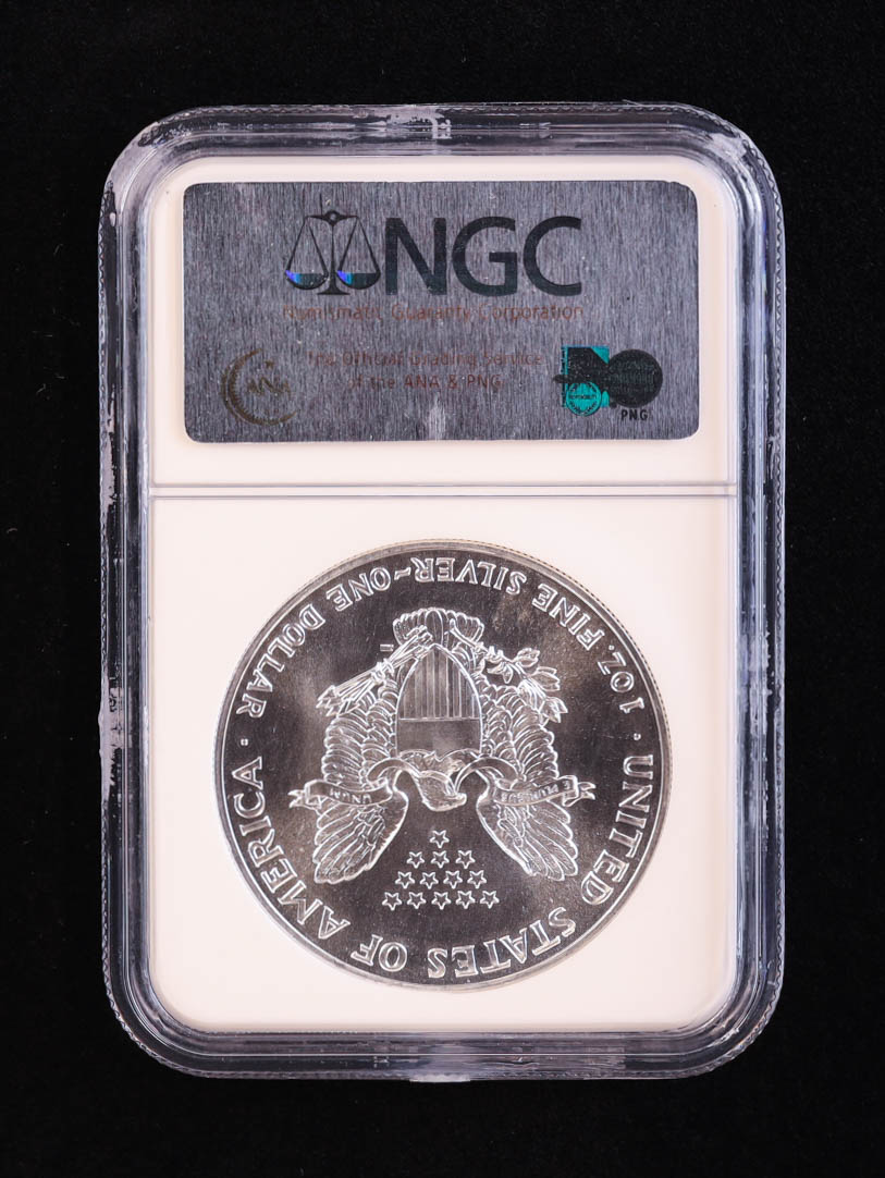 1990 American Silver Eagle (NGC MS69) at PristineAuction.com 1990 American Silver Eagle (NGC MS69) at PristineAuction.com