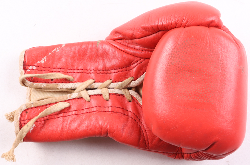 Roy Jones Jr. Signed Franklin Boxing Glove Inscribed "God Bless" & "4 Champ" (Beckett) at PristineAuction.com Roy Jones Jr. Signed Franklin Boxing Glove Inscribed "God Bless" & "4 Champ" (Beckett) at PristineAuction.com