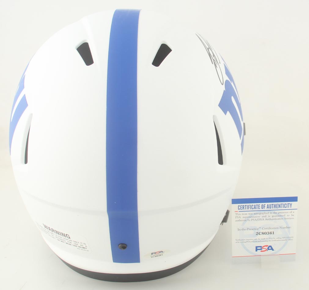 Saquon Barkley Signed Giants Full-Size Lunar Eclipse Alternate Speed Helmet (PSA) at PristineAuction.com Saquon Barkley Signed Giants Full-Size Lunar Eclipse Alternate Speed Helmet (PSA) at PristineAuction.com