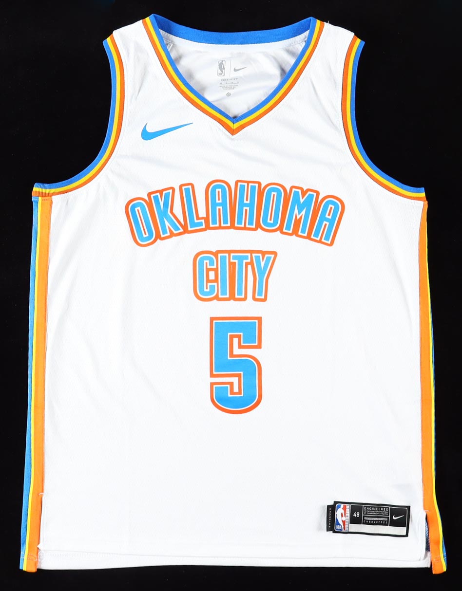 Luguentz Dort Signed Thunder Jersey (PSA) at PristineAuction.com Luguentz Dort Signed Thunder Jersey (PSA) at PristineAuction.com