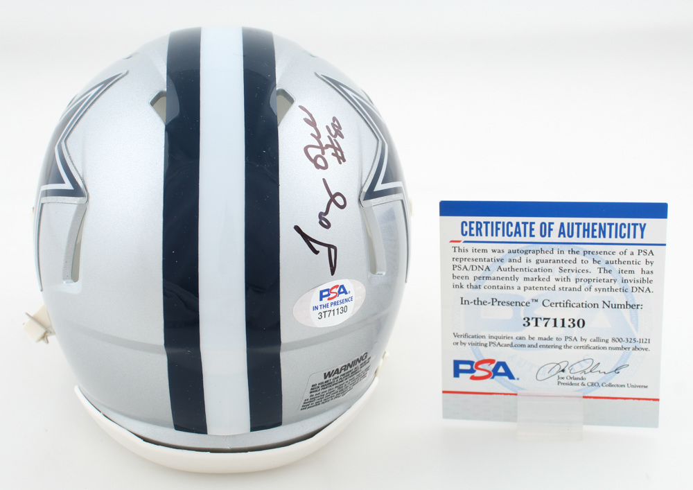 Tony Hill Signed Cowboys Speed Mini Helmet (PSA) at PristineAuction.com Tony Hill Signed Cowboys Speed Mini Helmet (PSA) at PristineAuction.com