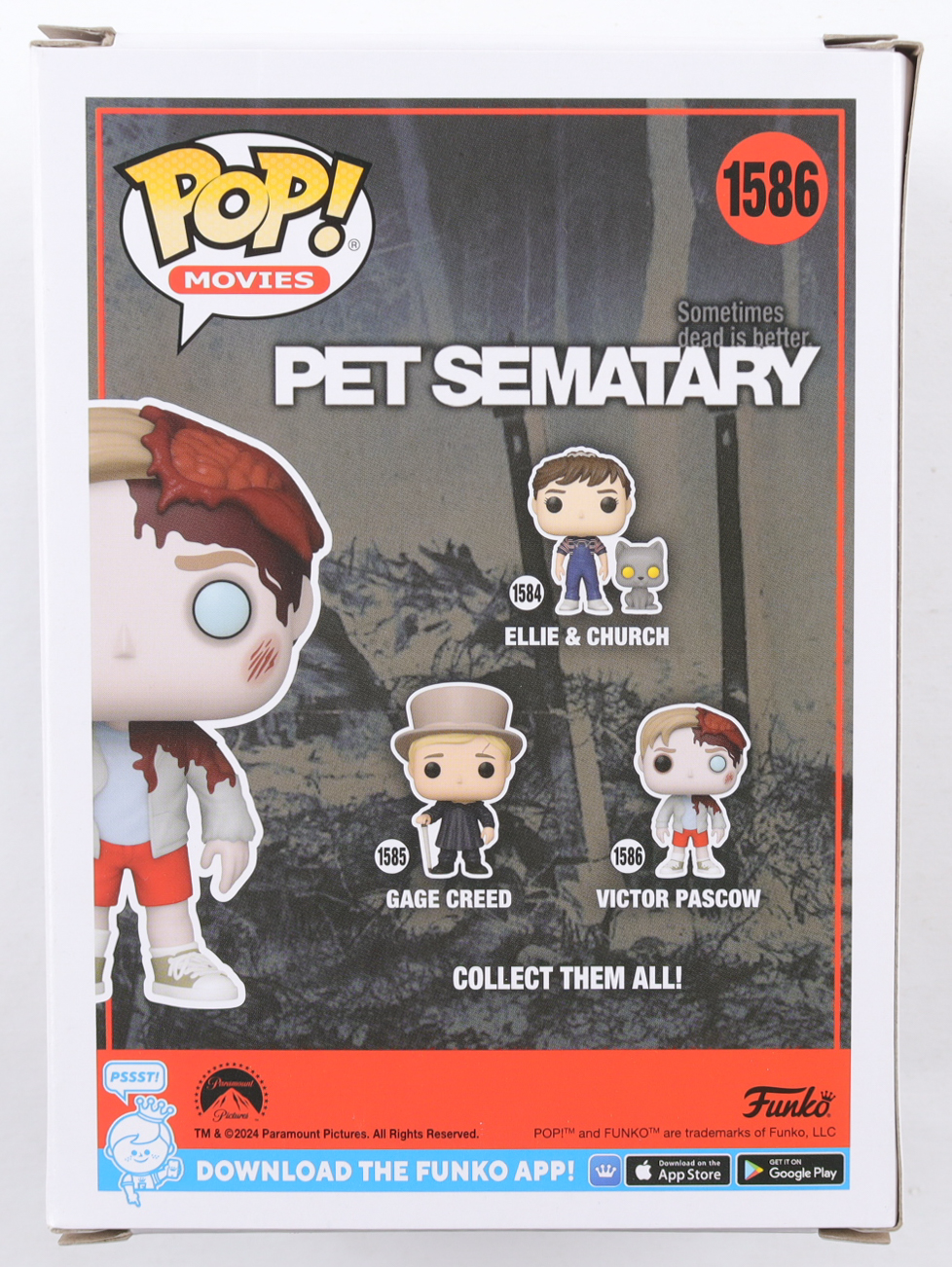 Brad Greenquist Signed "Pet Sematary" Victor Pascow #1586 Funko Pop! Vinyl Figure Inscribed "Pascow" (Beckett) at PristineAuction.com Brad Greenquist Signed "Pet Sematary" Victor Pascow #1586 Funko Pop! Vinyl Figure Inscribed "Pascow" (Beckett) at PristineAuction.com