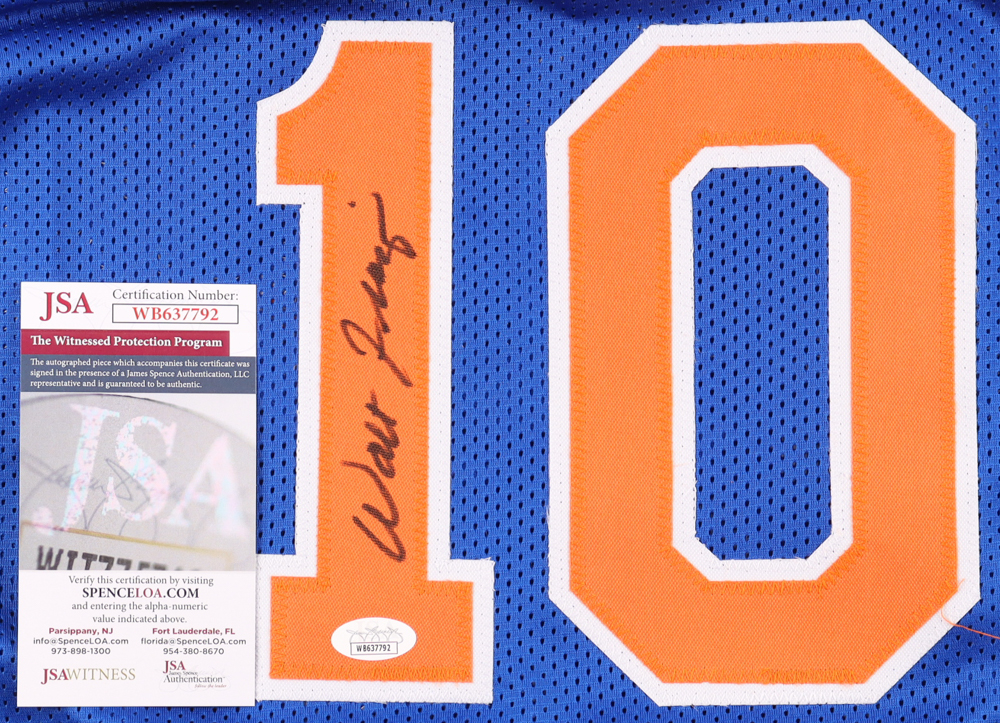 Walt Frazier Signed Jersey (JSA) at PristineAuction.com Walt Frazier Signed Jersey (JSA) at PristineAuction.com