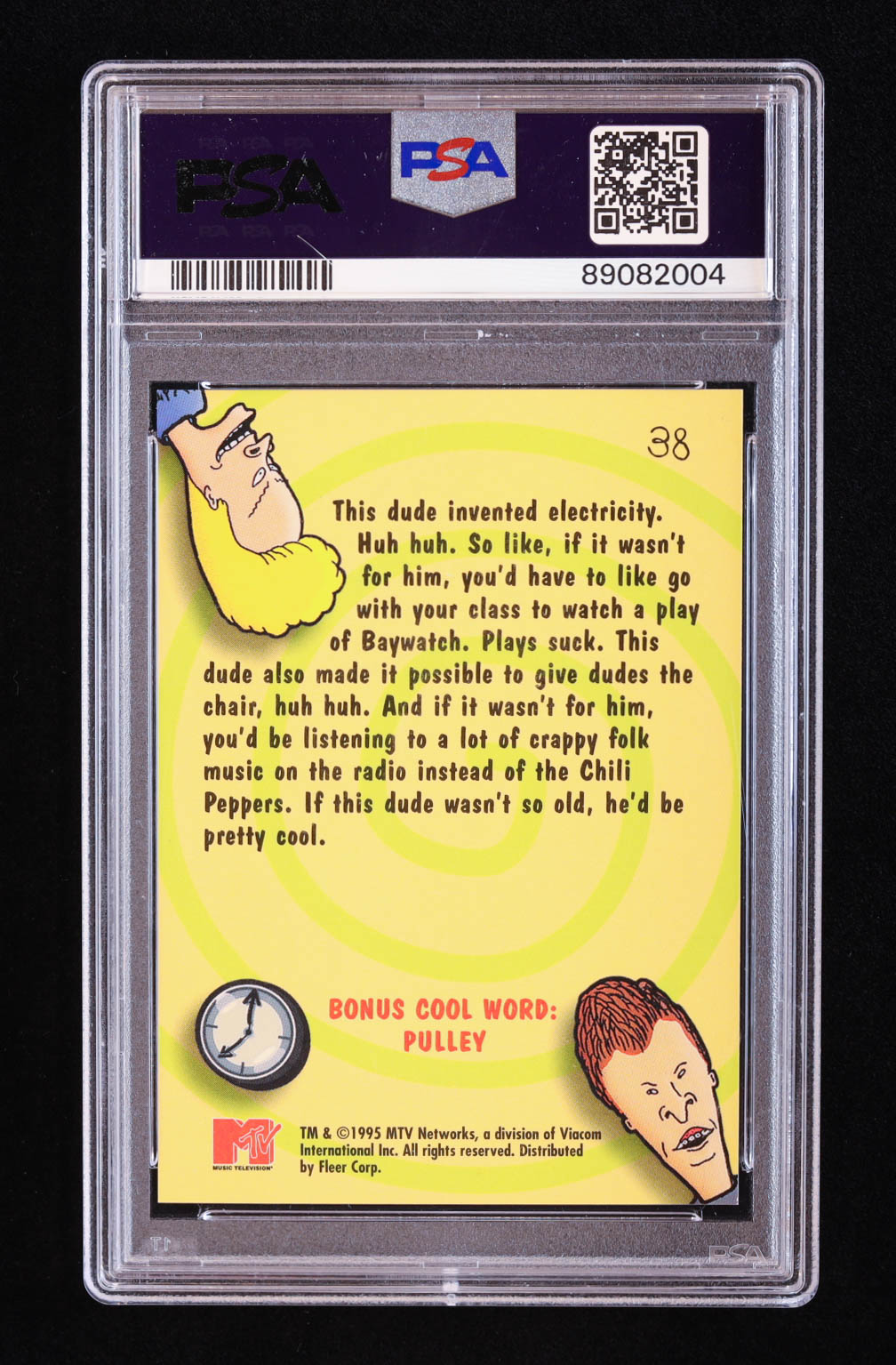 Frank Frankle 1995 Fleer Ultra MTV Animation #38 (PSA 9) at PristineAuction.com Frank Frankle 1995 Fleer Ultra MTV Animation #38 (PSA 9) at PristineAuction.com