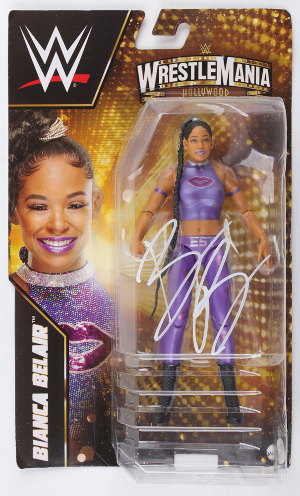 Bianca Belair Signed WWE Wrestlemania Mattel Action Figure (JSA) at PristineAuction.com Bianca Belair Signed WWE Wrestlemania Mattel Action Figure (JSA) at PristineAuction.com