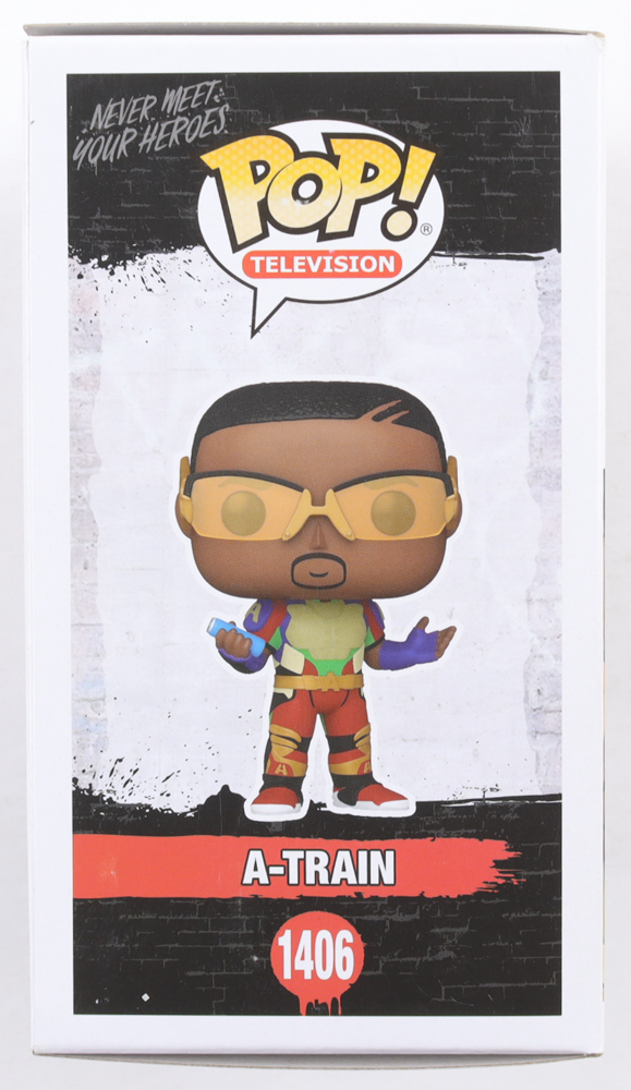 Jessie T. Usher Signed "The Boys" A-Train #1406 Funko Pop! Vinyl Figure (Beckett) at PristineAuction.com Jessie T. Usher Signed "The Boys" A-Train #1406 Funko Pop! Vinyl Figure (Beckett) at PristineAuction.com