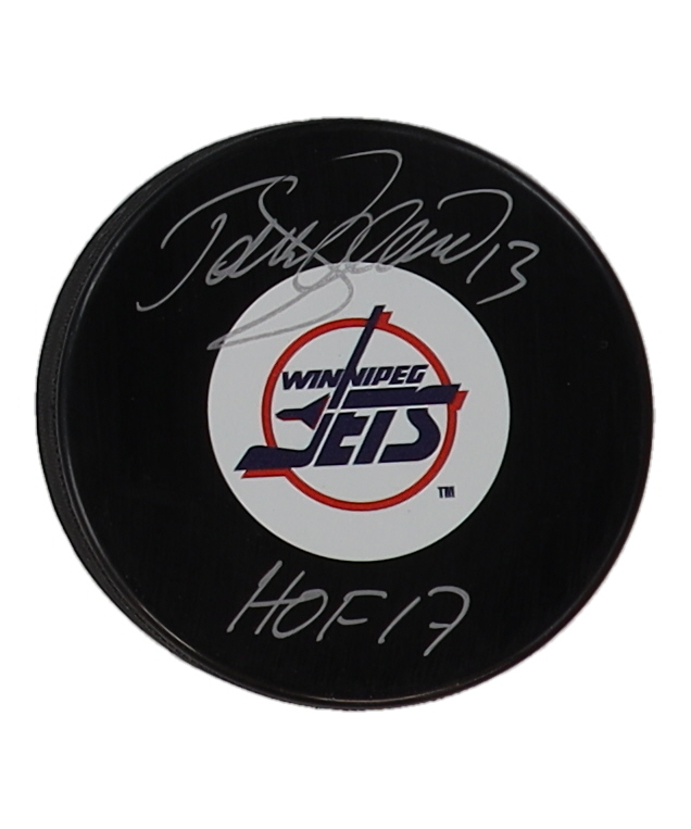 Teemu Selanne Signed Jets Logo Hockey Puck Inscribed "HOF 17" (COJO) at PristineAuction.com Teemu Selanne Signed Jets Logo Hockey Puck Inscribed "HOF 17" (COJO) at PristineAuction.com