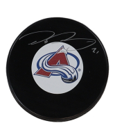 Peter Forsberg Signed Avalanche Logo Hockey Puck (COJO) at PristineAuction.com