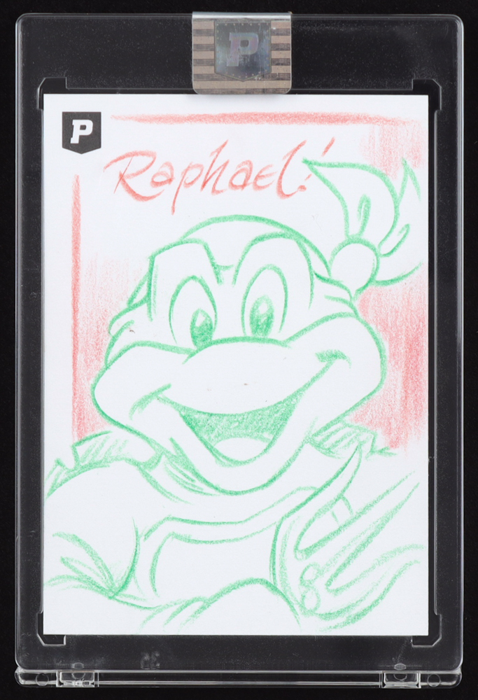 Raphael | Teenage Mutant Ninja Turtles | Original Art Sketch Card by Guy Gilchrist (1/1 Original Art) at PristineAuction.com Raphael | Teenage Mutant Ninja Turtles | Original Art Sketch Card by Guy Gilchrist (1/1 Original Art) at PristineAuction.com