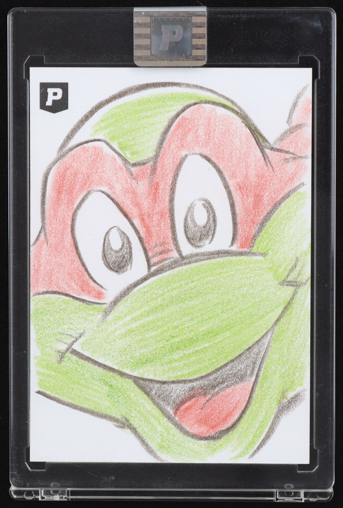 Raphael | Teenage Mutant Ninja Turtles | Original Art Sketch Card by Guy Gilchrist (1/1 Original Art) at PristineAuction.com Raphael | Teenage Mutant Ninja Turtles | Original Art Sketch Card by Guy Gilchrist (1/1 Original Art) at PristineAuction.com