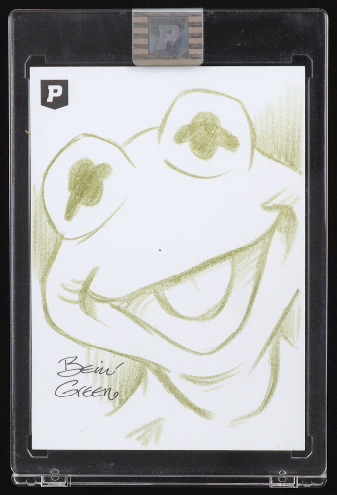 Kermit the Frog | The Muppets | Original Art Sketch Card by Guy Gilchrist (1/1 Original Art) at PristineAuction.com Kermit the Frog | The Muppets | Original Art Sketch Card by Guy Gilchrist (1/1 Original Art) at PristineAuction.com