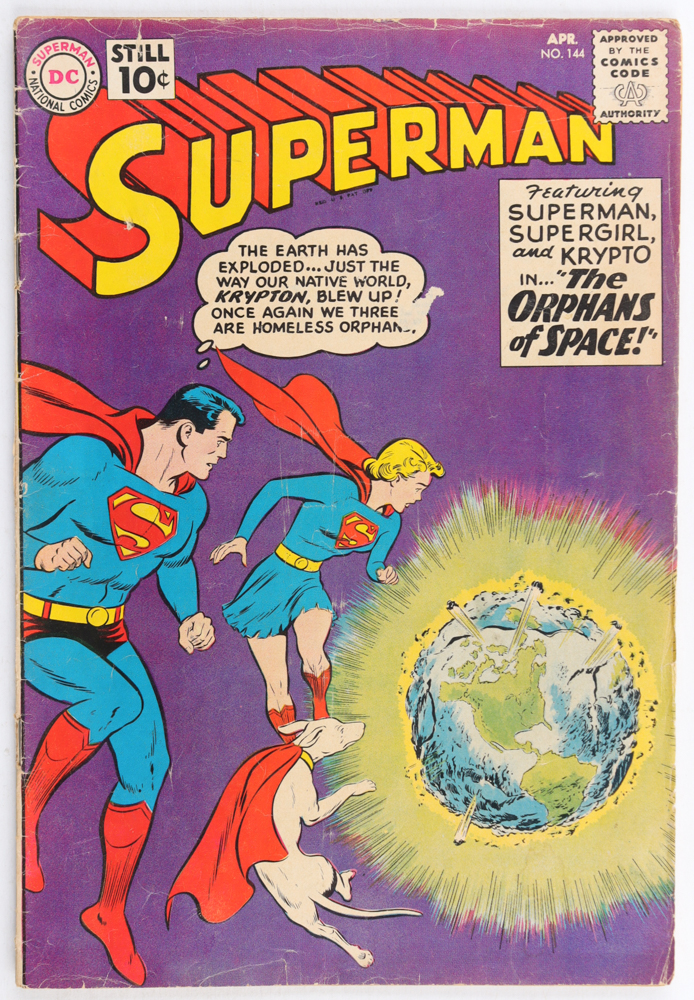 1960 "Superman" Issue #144 DC Comic Book at PristineAuction.com 1960 "Superman" Issue #144 DC Comic Book at PristineAuction.com
